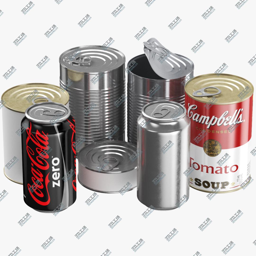 images/goods_img/202105071/Tin Cans Collection 3D model/1.jpg